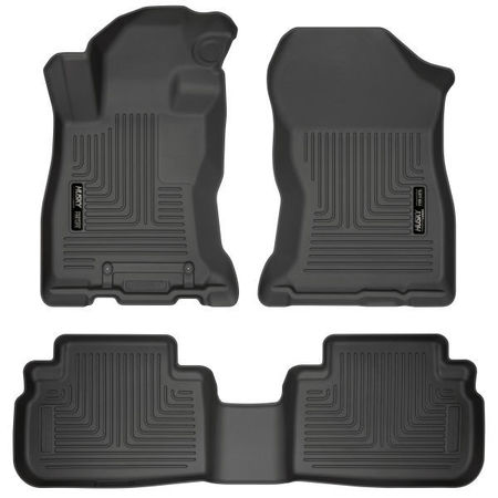 HUSKY LINER 19-C FORESTER BLACK FRONT & 2ND SEAT FLOOR LINERS 95891